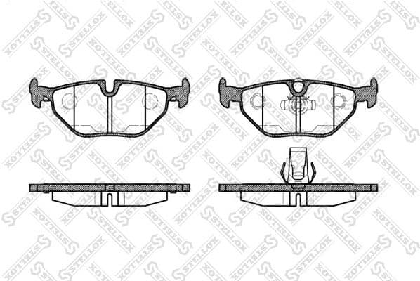 Brake Pad Set, disc brake 276 015B-SX
