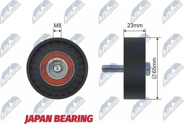 Deflection/Guide Pulley, V-ribbed belt RNK-AR-005