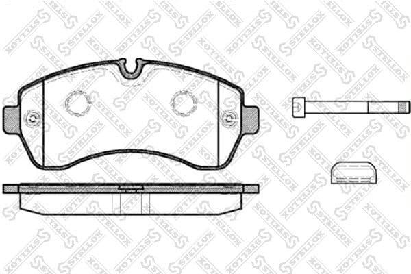 Brake Pad Set, disc brake 1254 000-SX