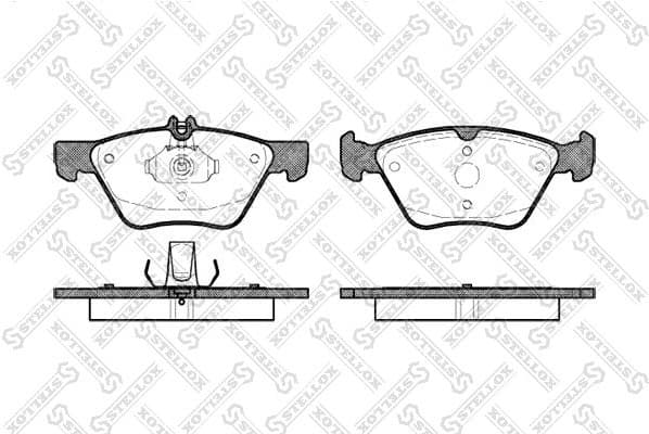 Brake Pad Set, disc brake 612 000B-SX