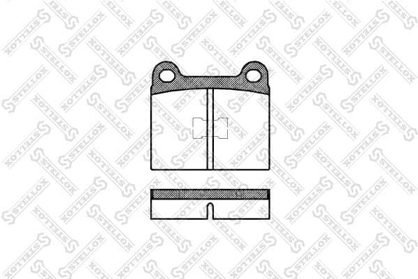 Brake Pad Set, disc brake 028 000-SX