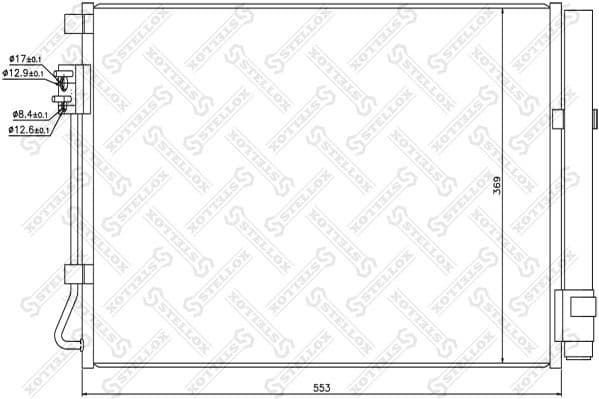 Condenser, air conditioning 10-45714-SX