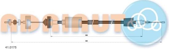 Cable Pull, clutch control 41.0175