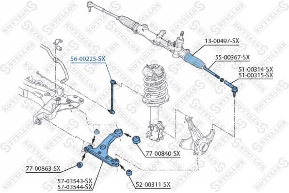 Link/Coupling Rod, stabiliser bar 56-00225-SX