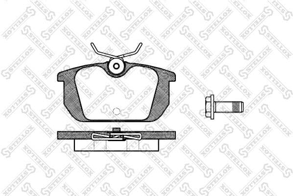 Brake Pad Set, disc brake 242 000-SX