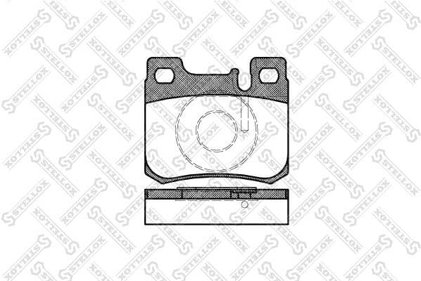 Brake Pad Set, disc brake 168 020B-SX