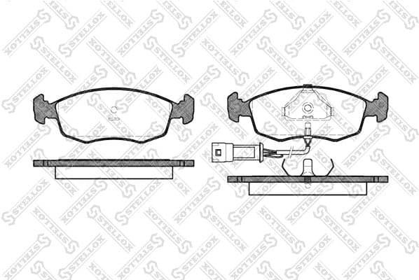 Brake Pad Set, disc brake 183 002-SX