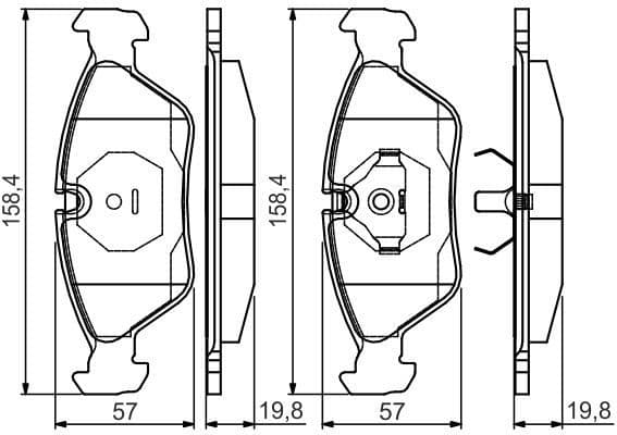 Brake Pad Set, disc brake 0986495162