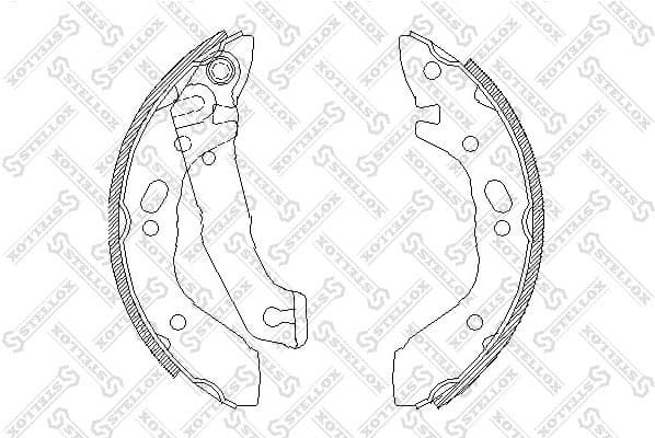 Brake Shoe Set 412 100-SX