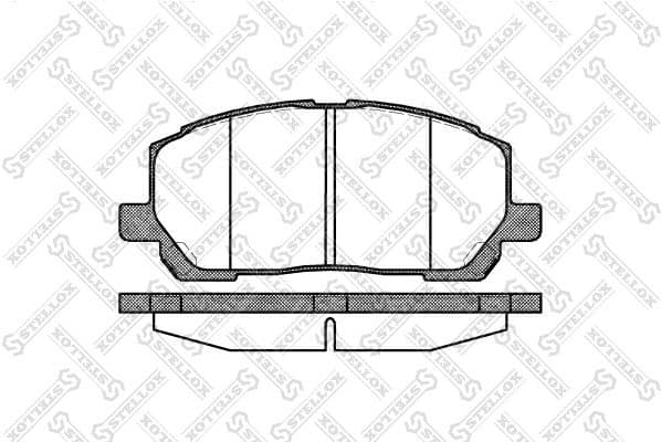 Brake Pad Set, disc brake 866 000-SX