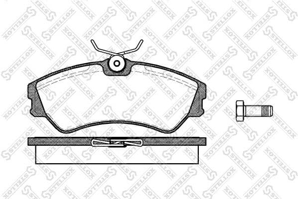 Brake Pad Set, disc brake 394 000-SX