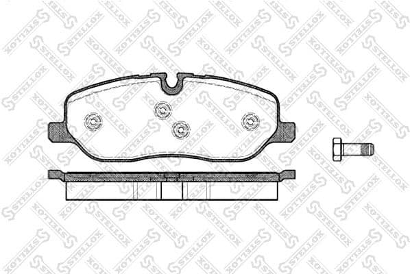 Brake Pad Set, disc brake 1169 000-SX