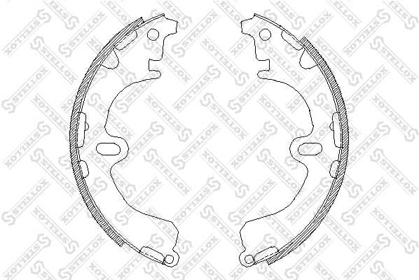 Brake Shoe Set 391 100-SX