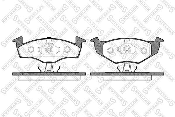 Brake Pad Set, disc brake 620 020B-SX