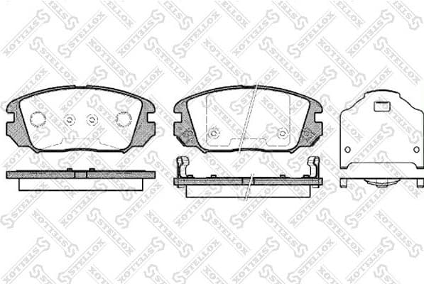 Brake Pad Set, disc brake 002 006-SX