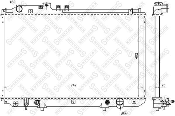 Radiator, engine cooling 10-26316-SX