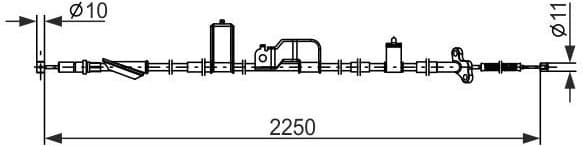 Cable Pull, parking brake 1 987 482 915 - image 5