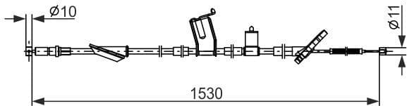 Cable Pull, parking brake 1987482919