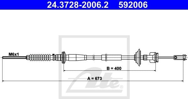Cable Pull, clutch control 24.3728-2006.2