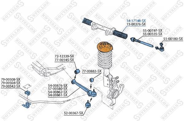 Bellow, steering 14-17148-SX