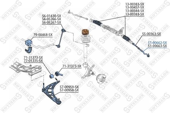 Tie Rod End 51-00662-SX - image 2