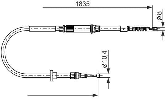 Cable Pull, parking brake 1 987 482 873 - image 5