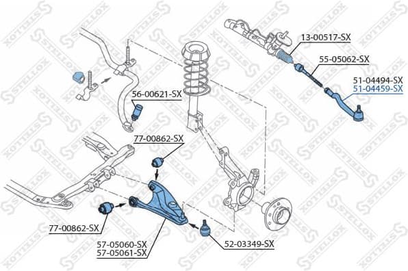 Tie Rod End 51-04459-SX - image 2