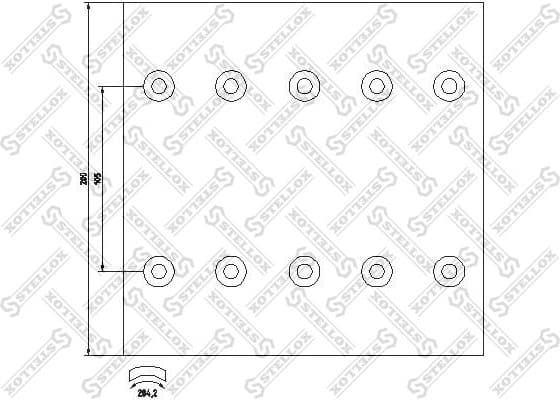Brake Lining Kit, drum brake 85-00969-SX