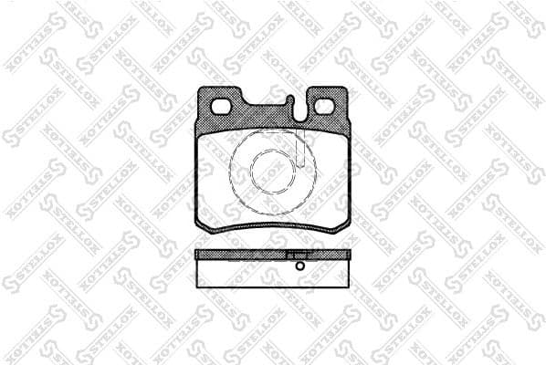 Brake Pad Set, disc brake 293 020B-SX