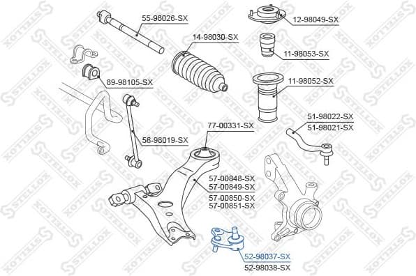 Ball Joint 52-98037-SX - image 2