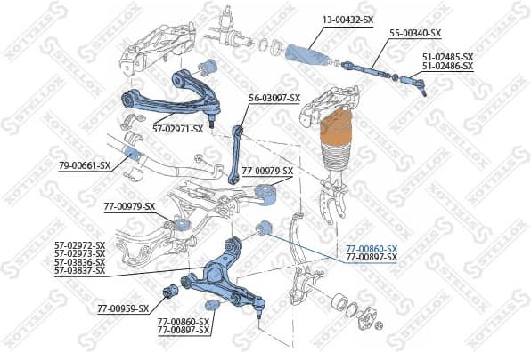 Mounting, control/trailing arm 77-00860-SX - image 2