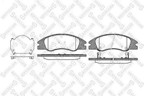 Brake Pad Set, disc brake 1145 002-SX