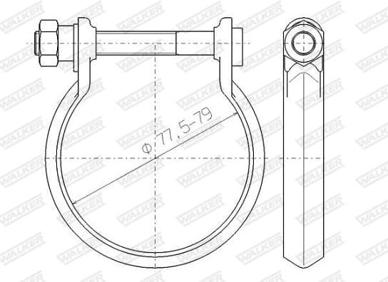 Clamping Piece, exhaust system 80477 - image 9
