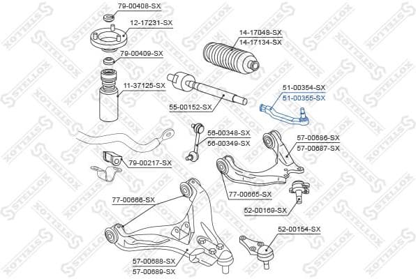 Tie Rod End 51-00355-SX