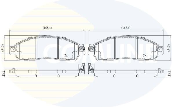 Brake Pad Set, disc brake CBP02486