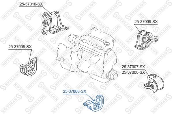 Mounting, engine 25-37006-SX - image 2