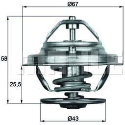 Thermostat, coolant BEHR TX1975D - image 2