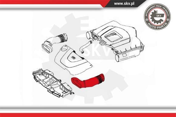 Intake Hose, air filter 43SKV905 - image 4