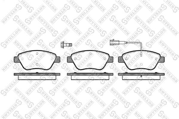 Brake Pad Set, disc brake 869 001-SX