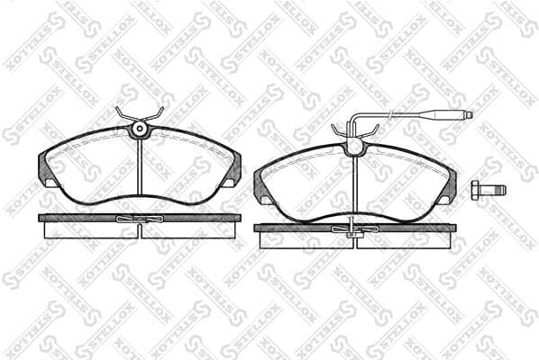 Brake Pad Set, disc brake 498 002-SX