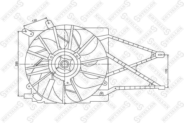 Fan, engine cooling 29-99321-SX
