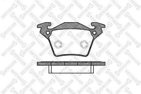 Brake Pad Set, disc brake 728 000B-SX