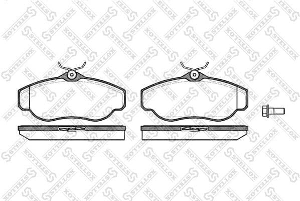 Brake Pad Set, disc brake 587 000-SX