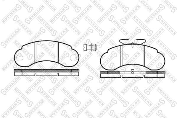 Brake Pad Set, disc brake 153 020-SX
