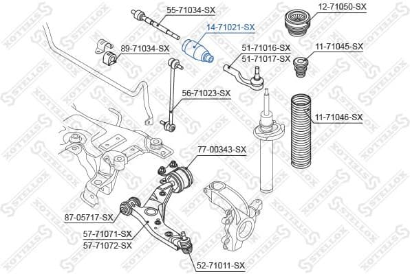 Bellow, steering 14-71021-SX