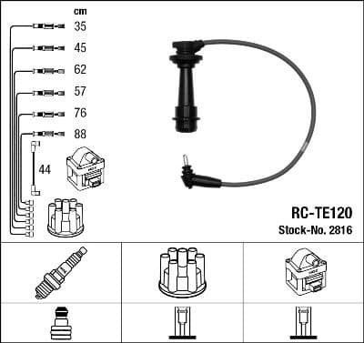 Ignition Cable Kit RC-TE120