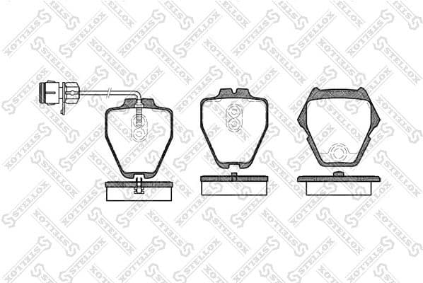 Brake Pad Set, disc brake 763 012B-SX