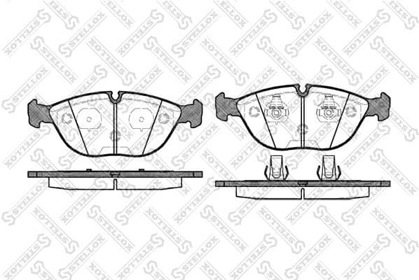 Brake Pad Set, disc brake 608 000B-SX