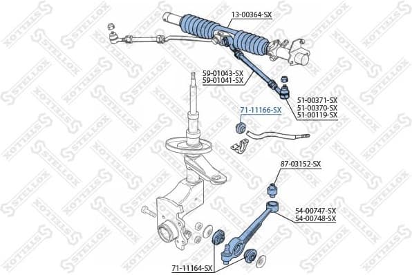 Mounting, stabiliser bar 71-11166-SX - image 2