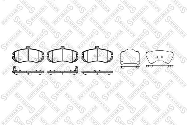 Brake Pad Set, disc brake 1205 002-SX